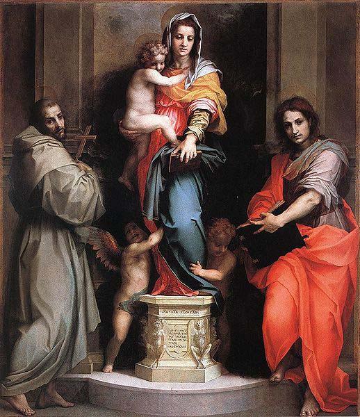 Andrea del Sarto The Madonna of the Harpies was Andrea major contribution to High Renaissance art. Spain oil painting art
